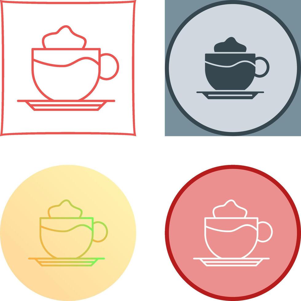 Latte Icon Design vector