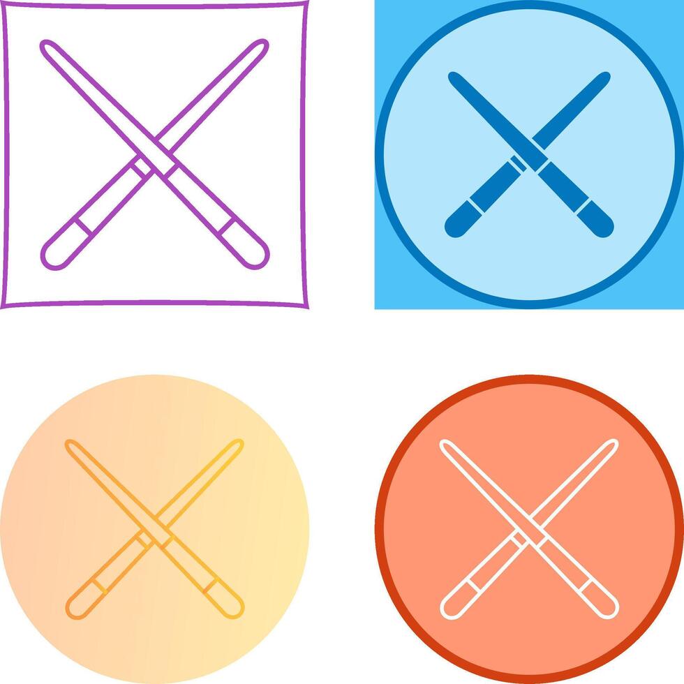 Pool Cue Icon Design vector