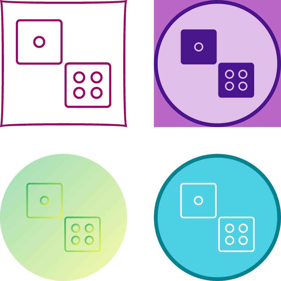 Dice Icon Design vector
