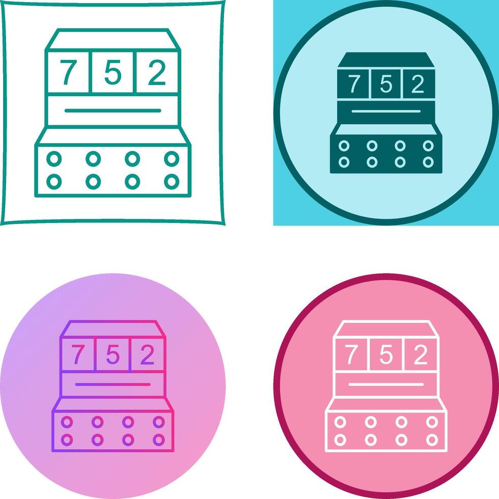 Slot Machine Icon Design vector