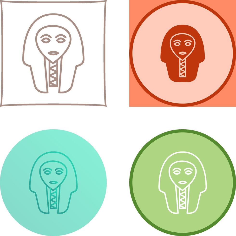 Egyptian Face Icon Design vector