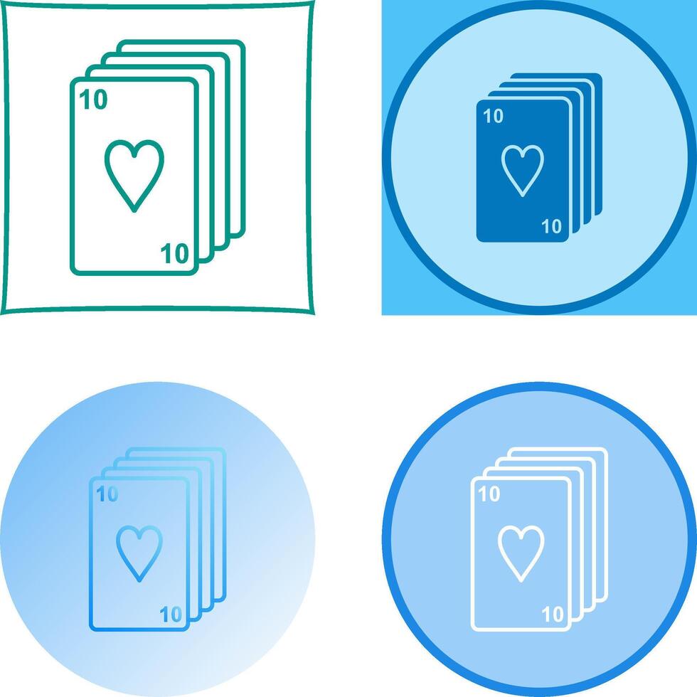Deck of Cards Icon Design vector