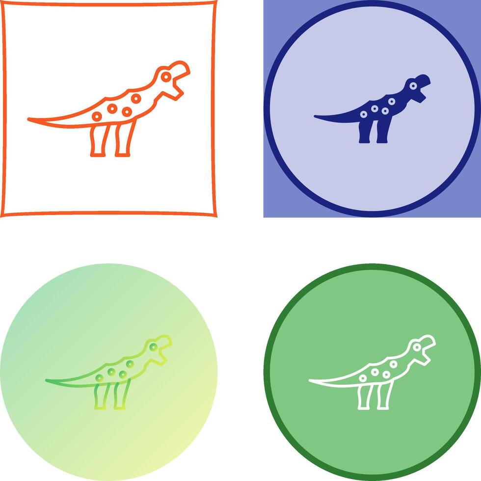 Dinosaur Icon Design vector