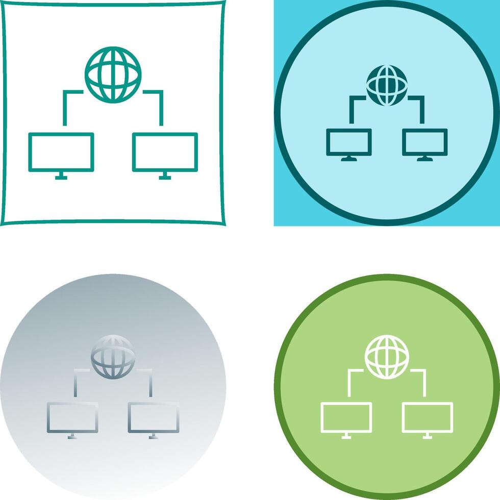 Unique Internet Connectivity Icon Design vector