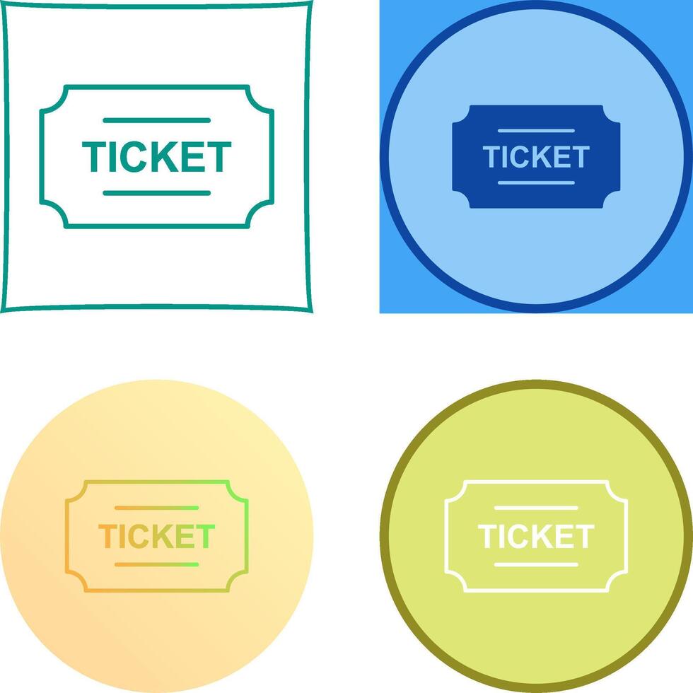 Tickets Icon Design vector