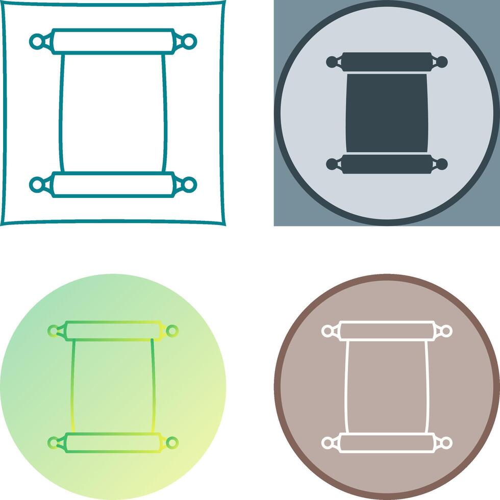 Scroll of Paper Icon Design vector