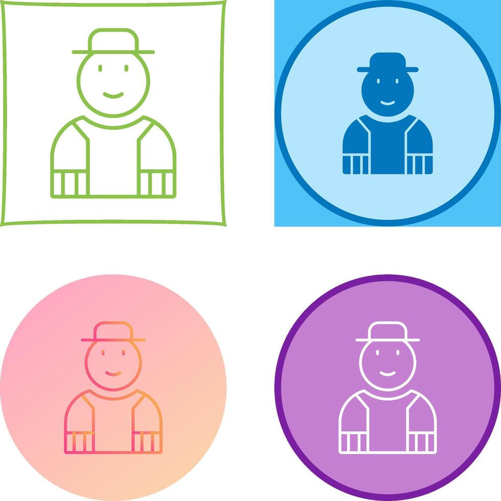 Gardener Icon Design vector