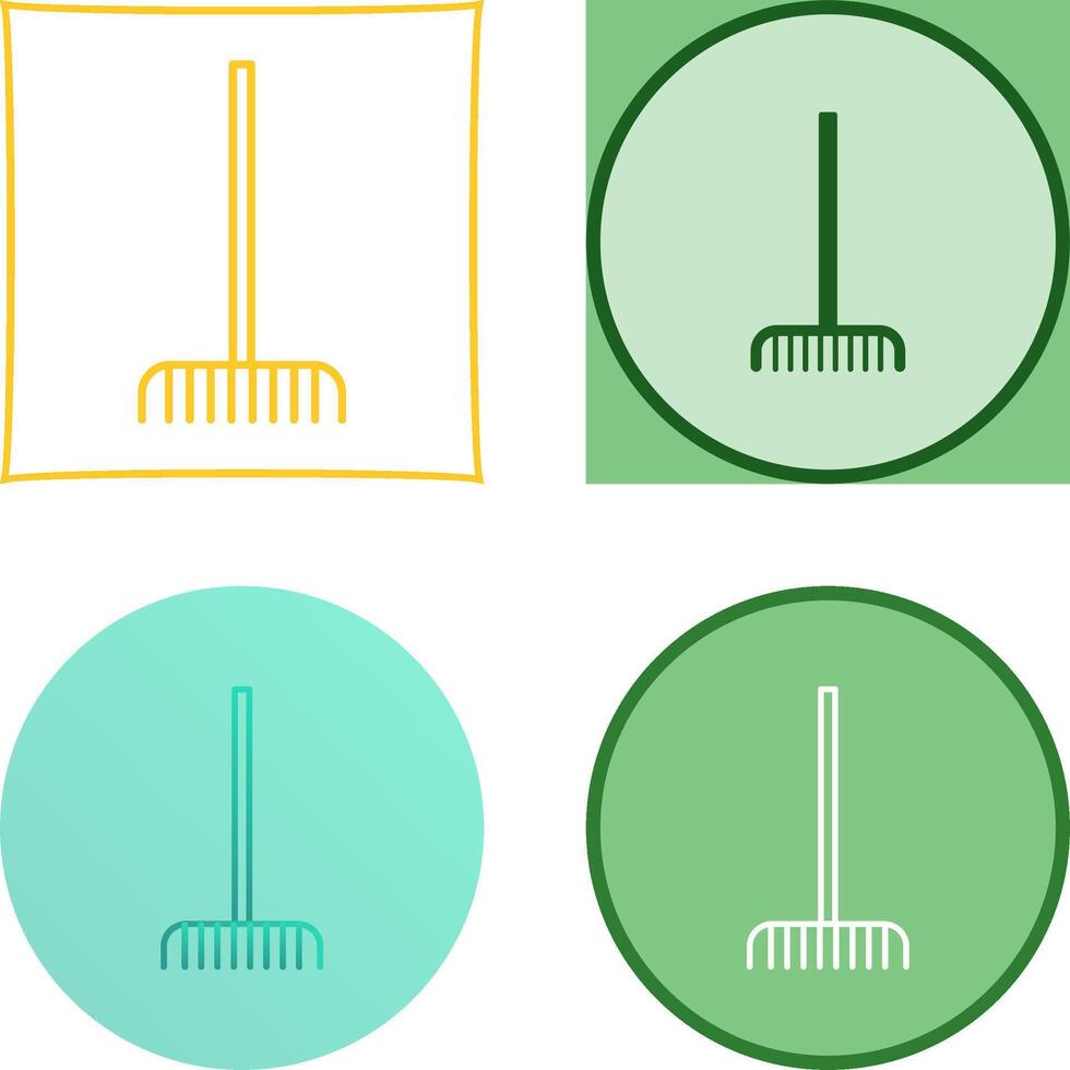 Fork picking Leaves Icon Design vector