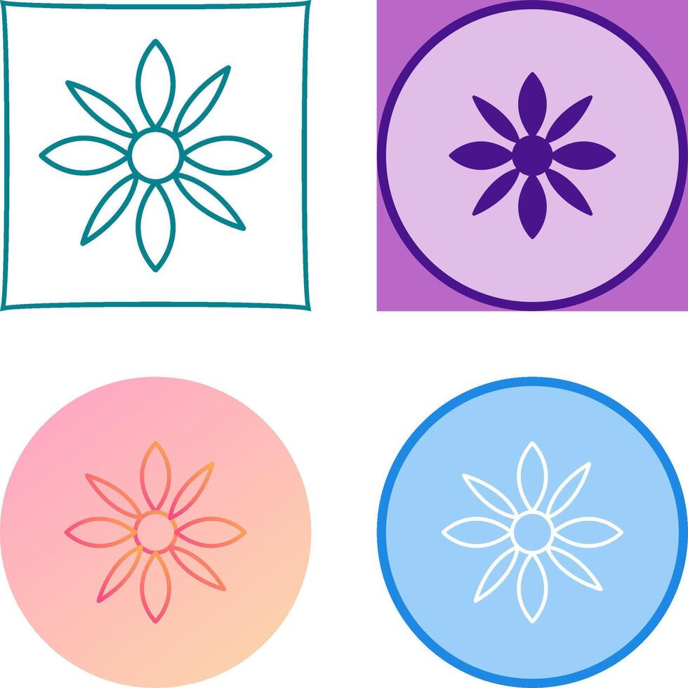Flower Icon Design vector