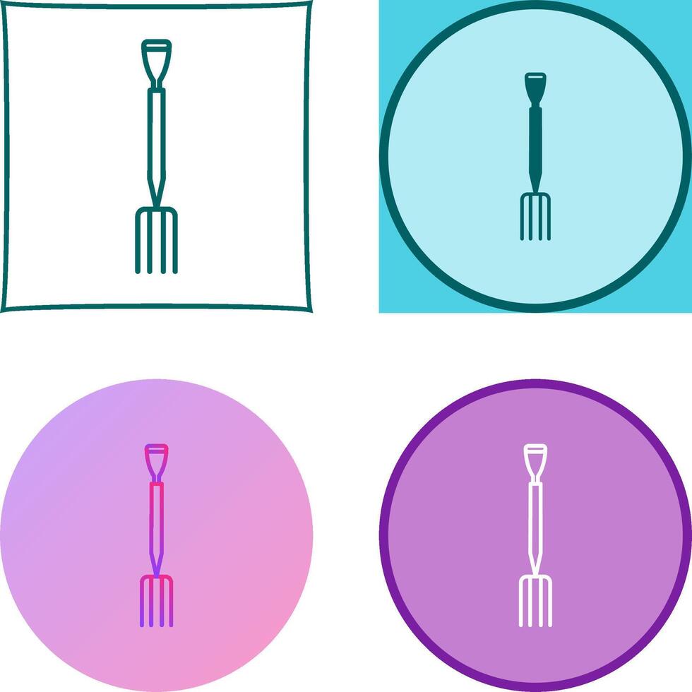 Gardening Fork Icon Design vector