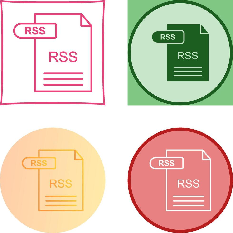 RSS Icon Design vector