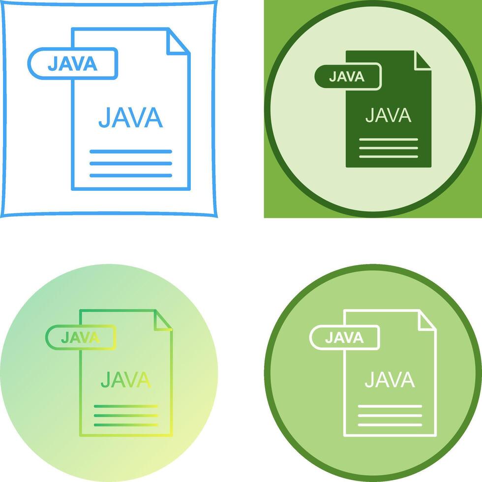 Java Icon Design vector