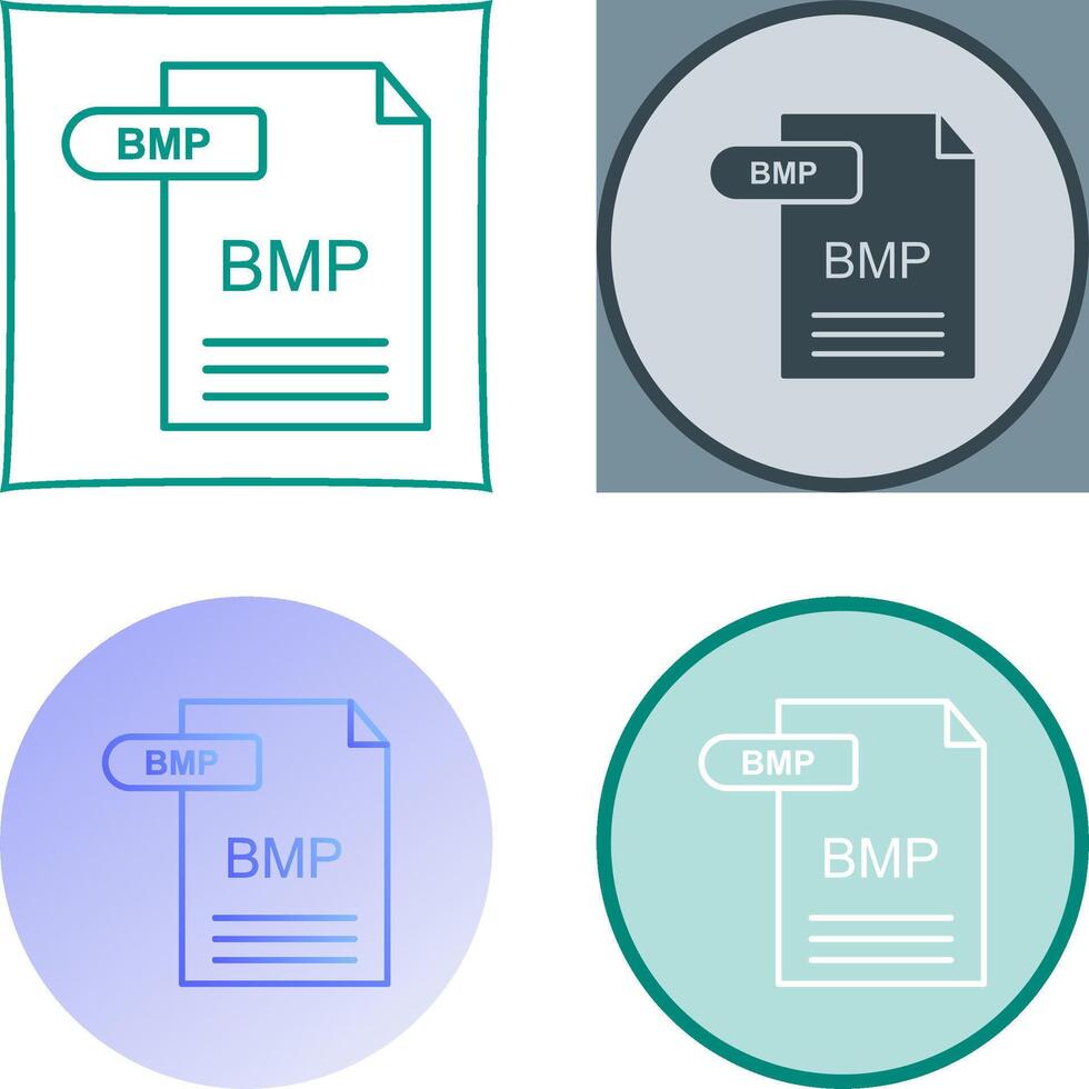 BMP Icon Design vector