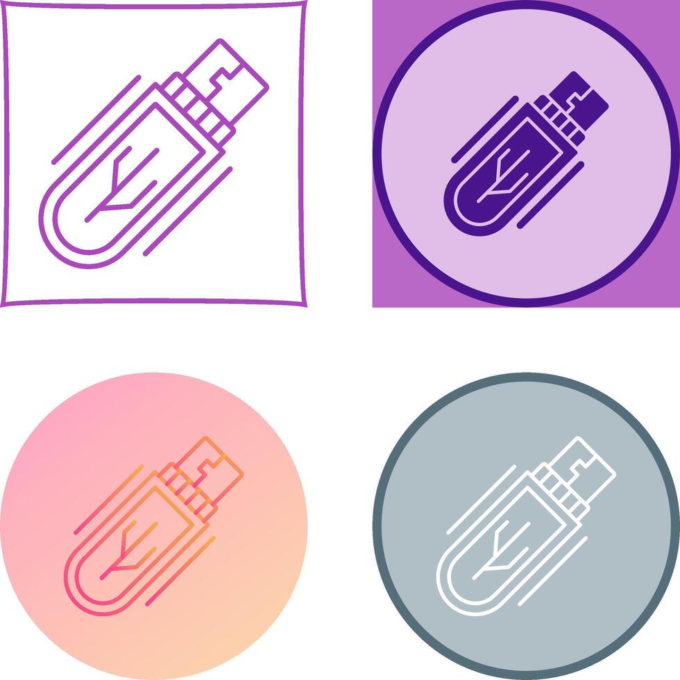 Usb Drive Icon Design vector