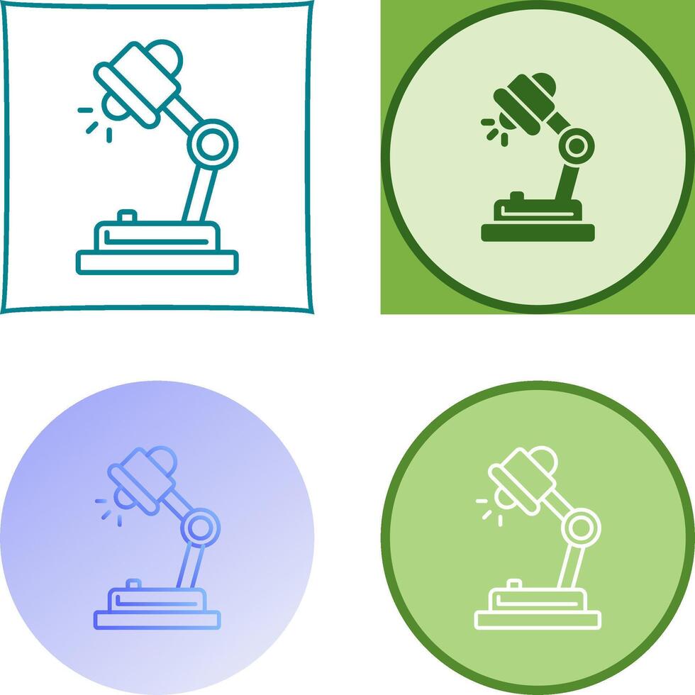 Desk Lamp Icon Design vector