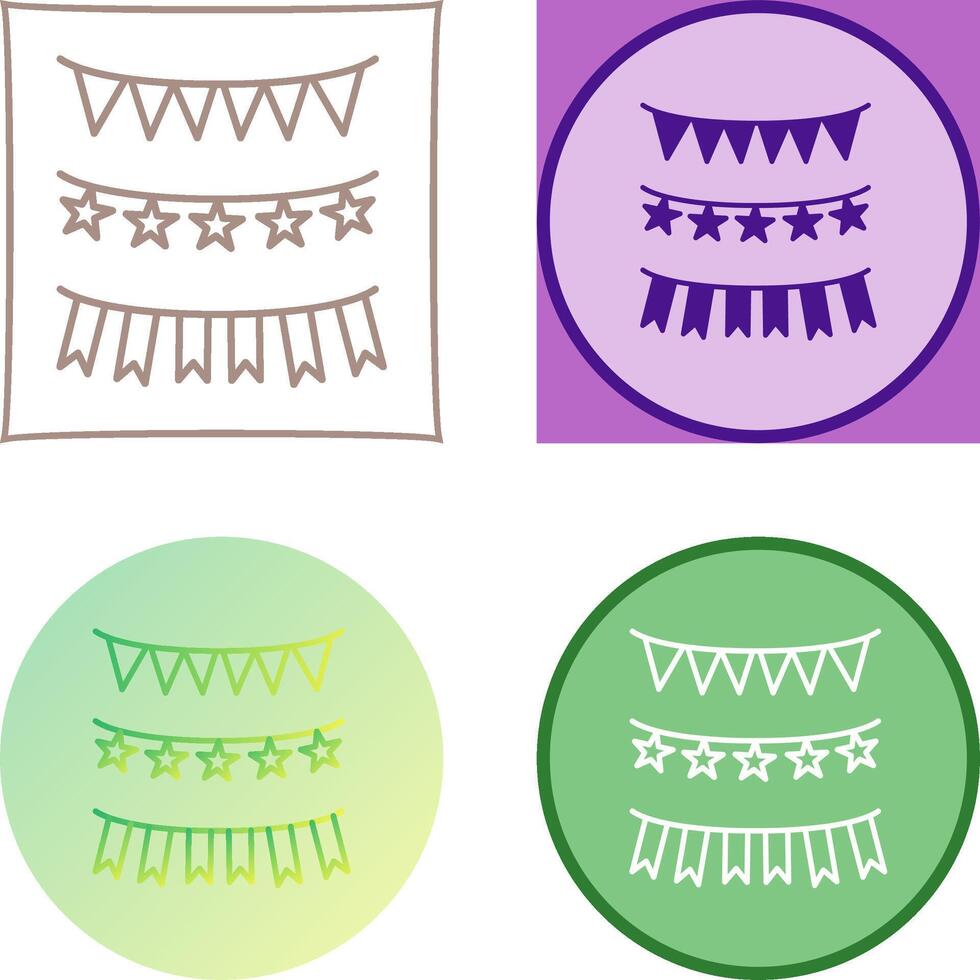 Garlands Icon Design vector
