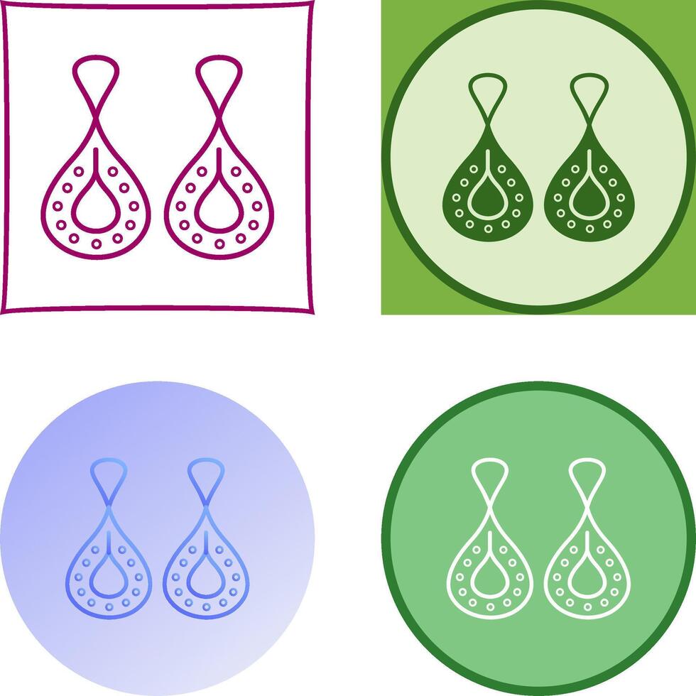 Earring Icon Design vector
