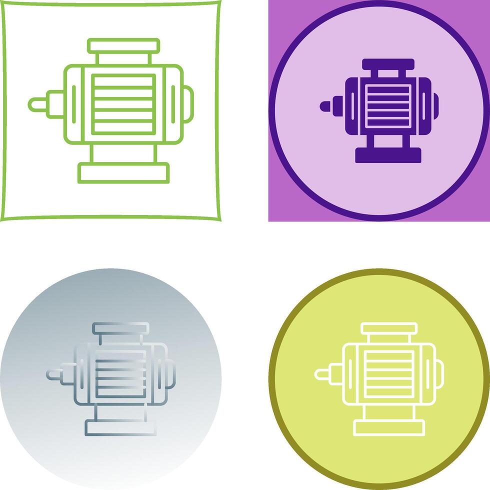 ELectric Motor Icon Design vector