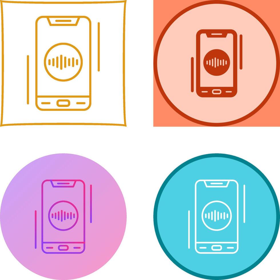 Recorder Icon Design vector