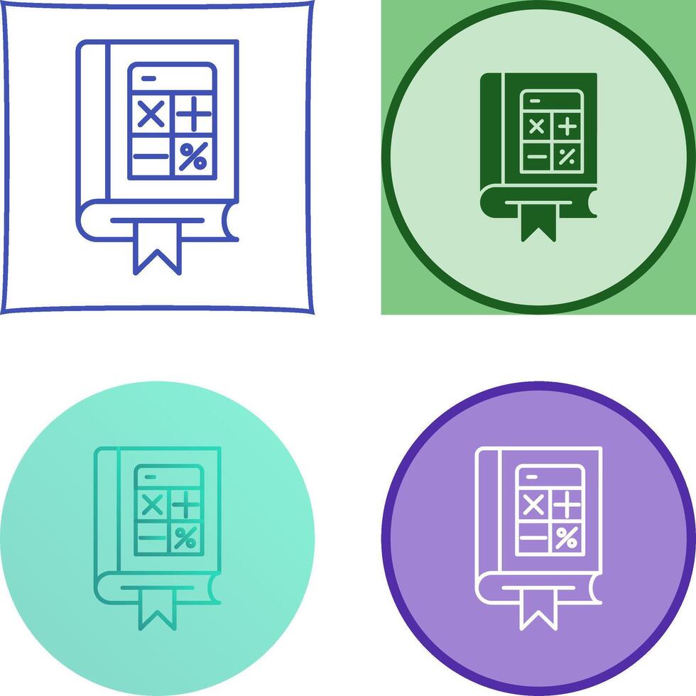 Mathematics Icon Design vector