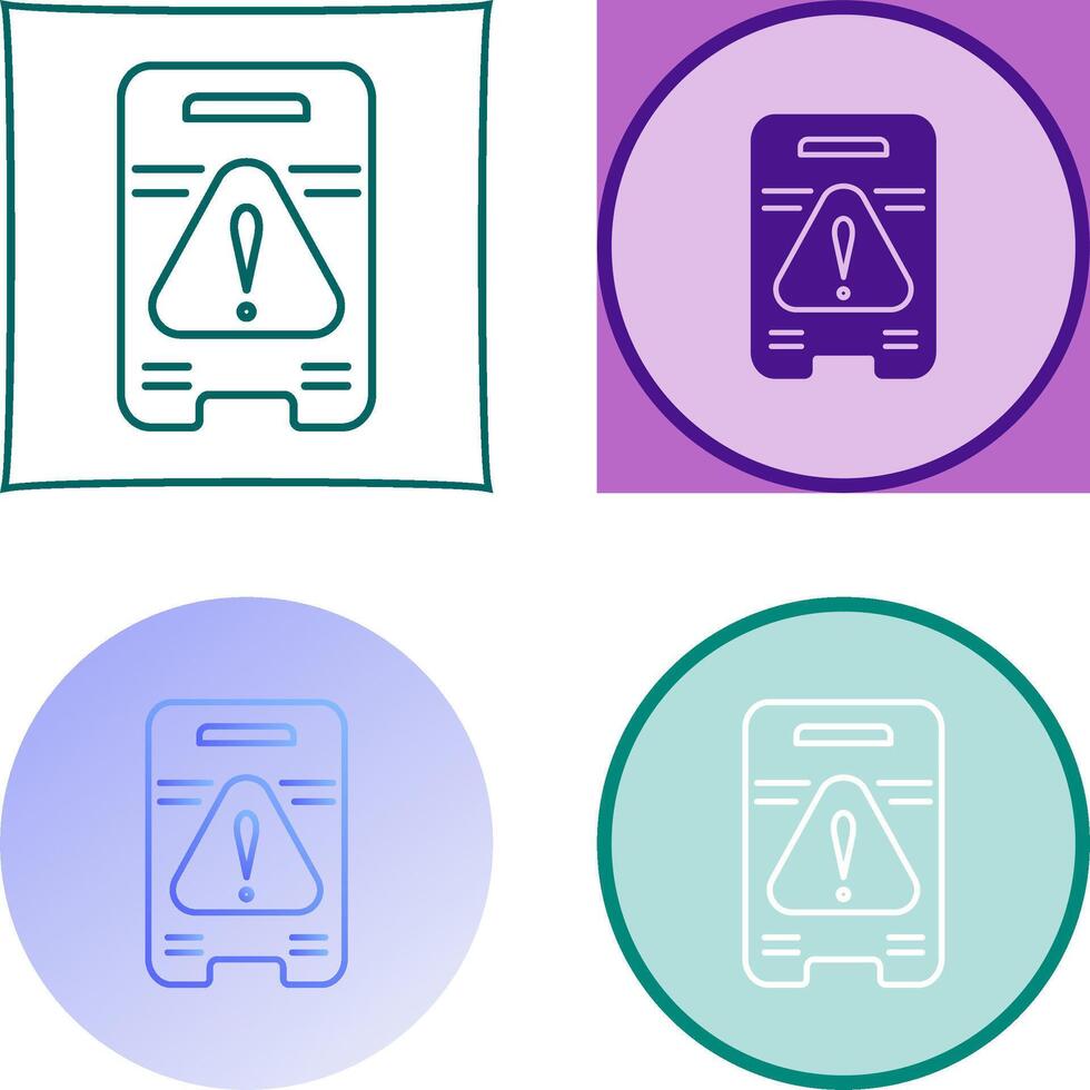 Caution Sign Icon Design vector
