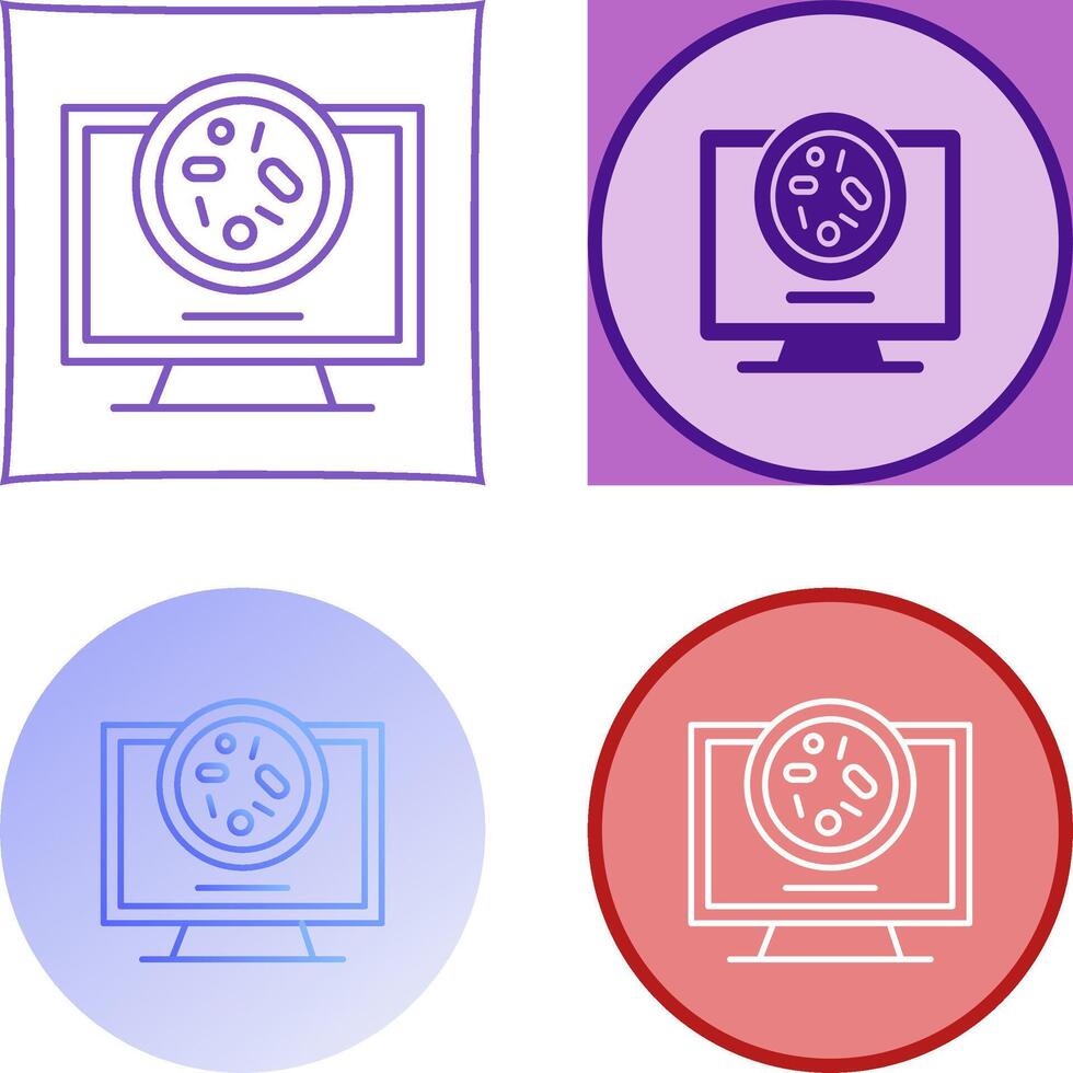 Petri Dish Icon Design vector