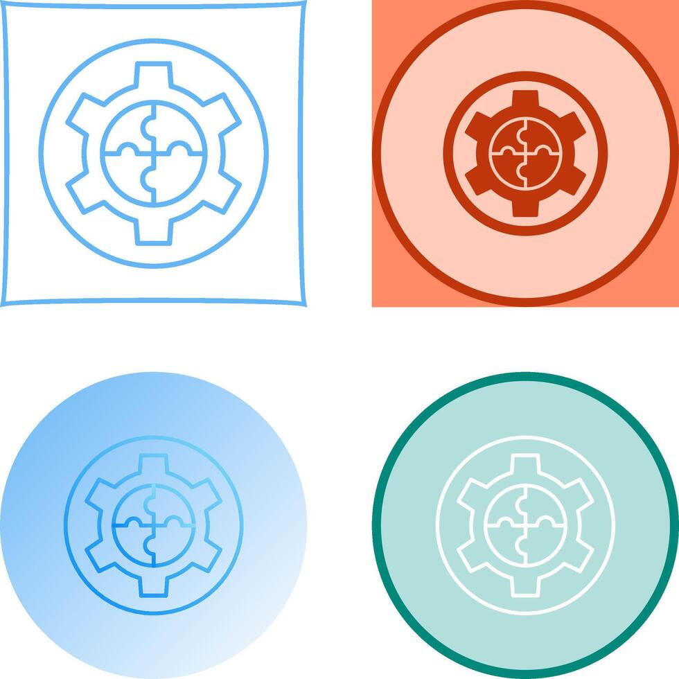 Solution Icon Design vector