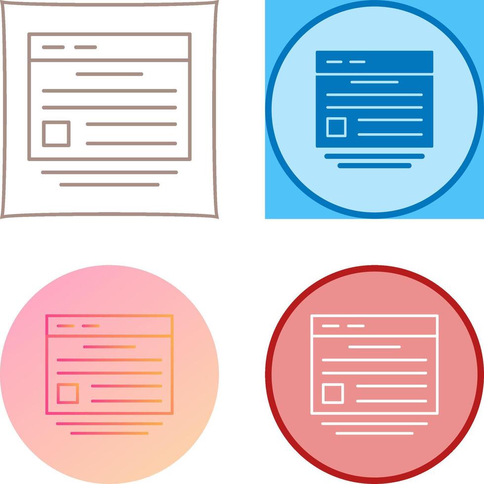 Website Icon Design vector
