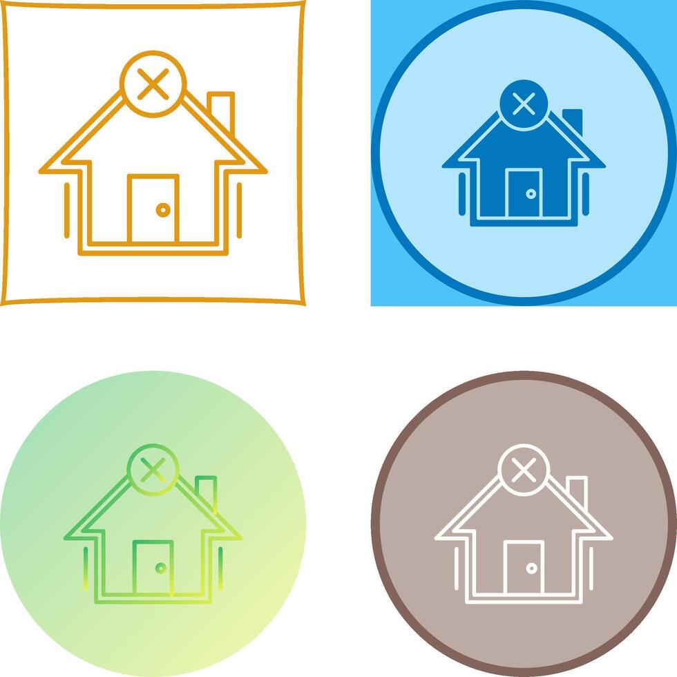 Non Verify Icon Design vector