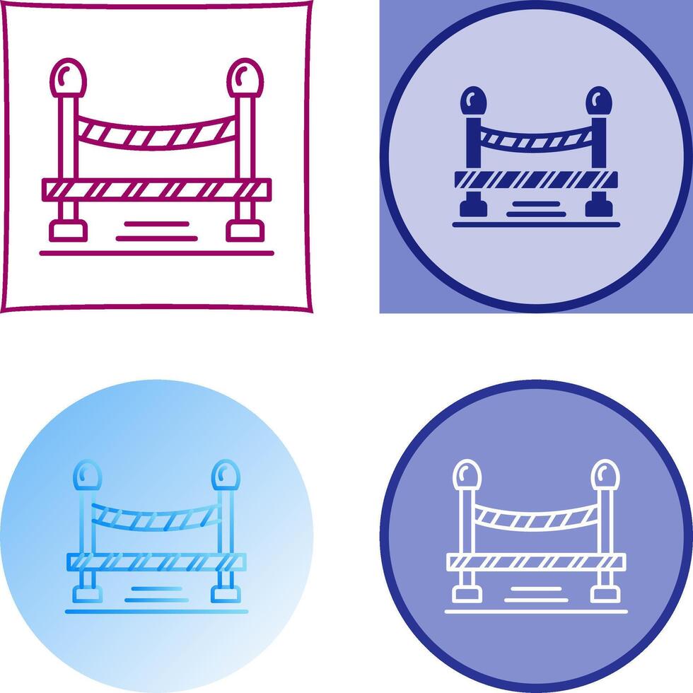 Do Not Cross Line Icon Design vector