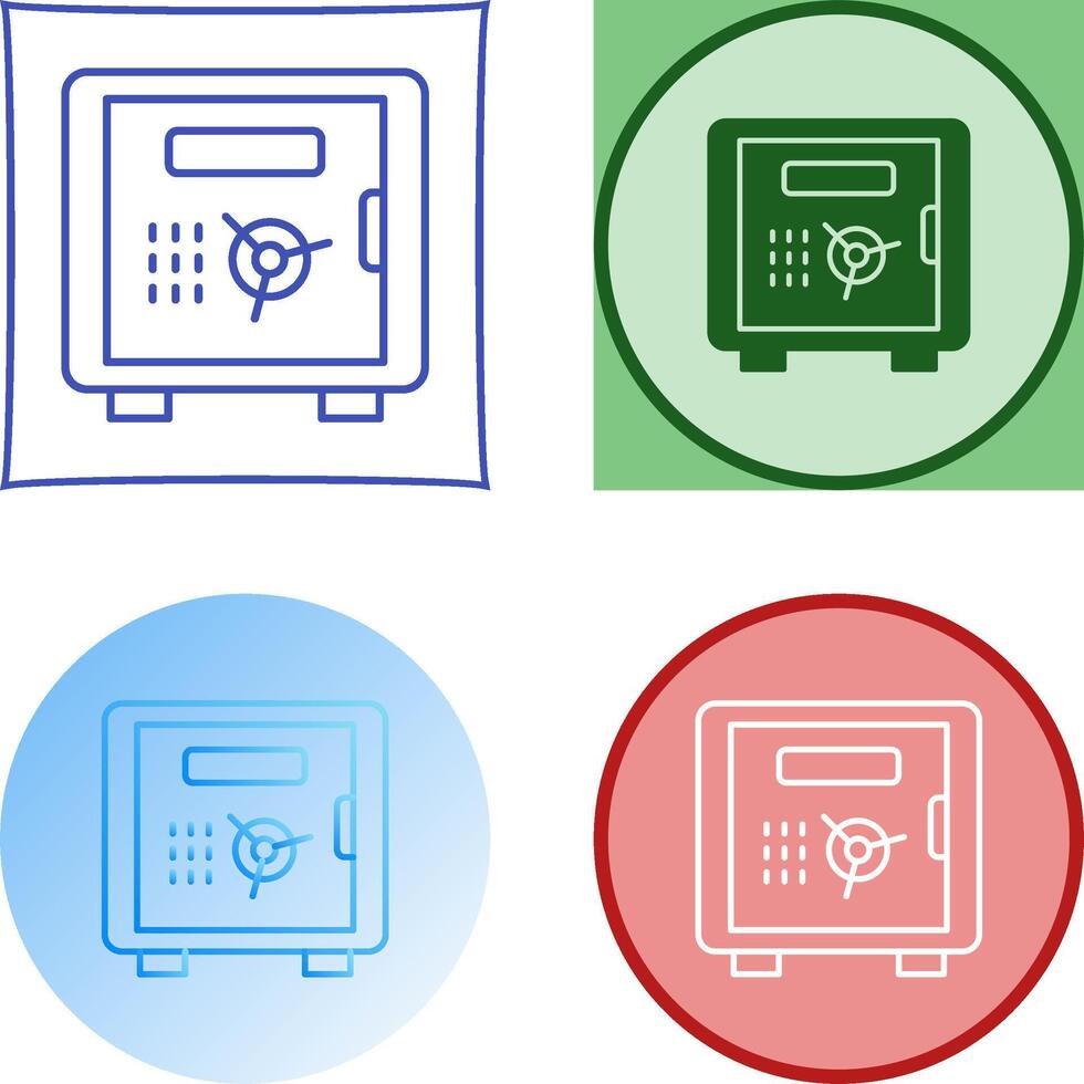 Safe Box Icon Design vector