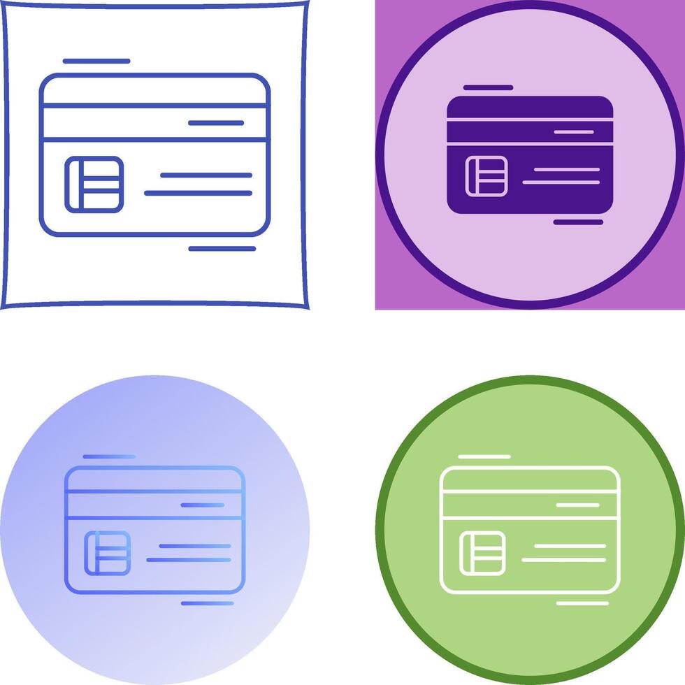 Credit Card Icon Design vector