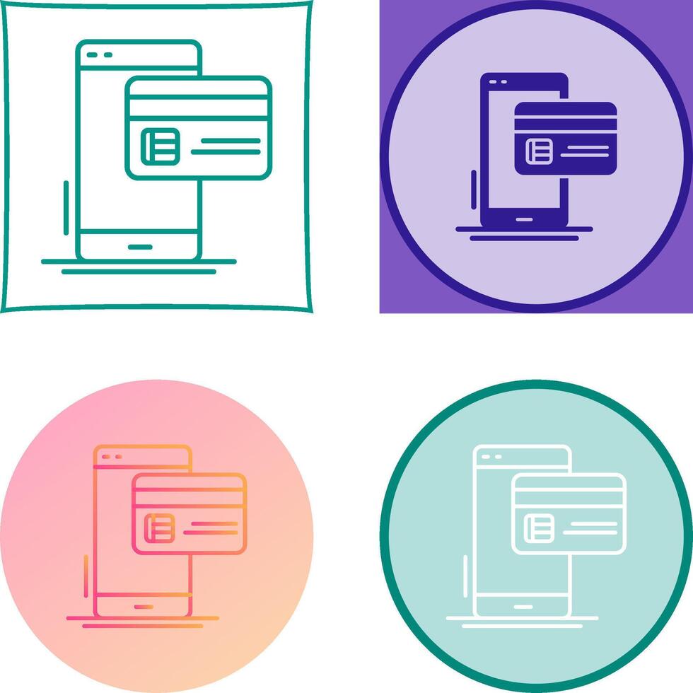 Cashless Payment Icon Design vector