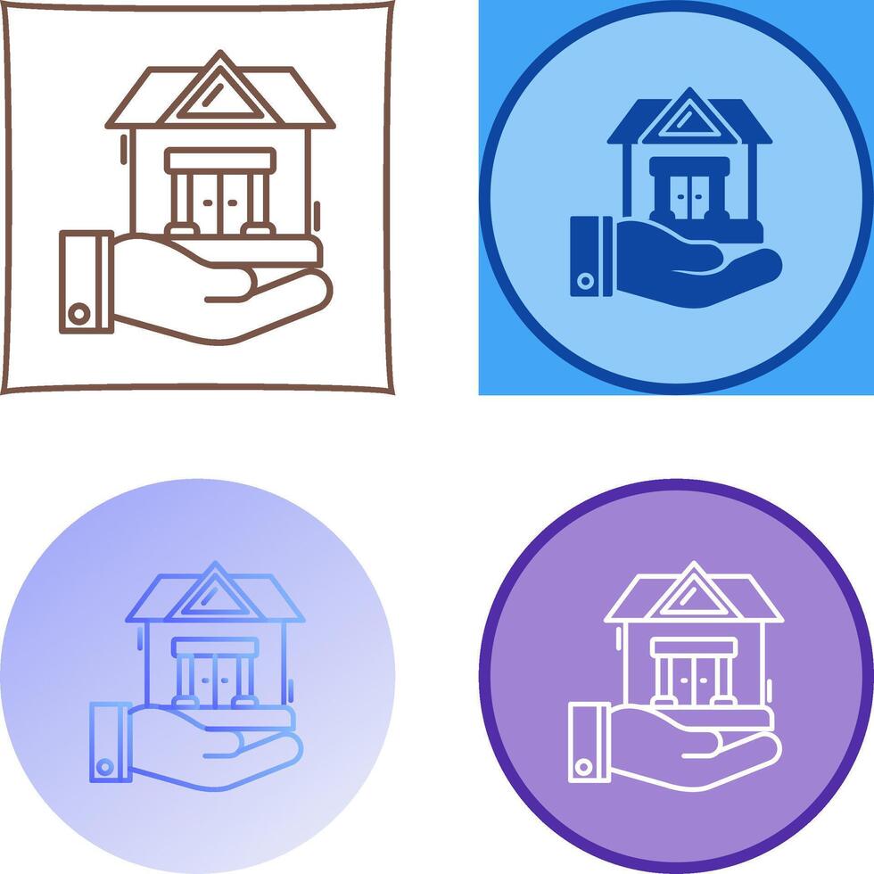House Protection Icon Design vector
