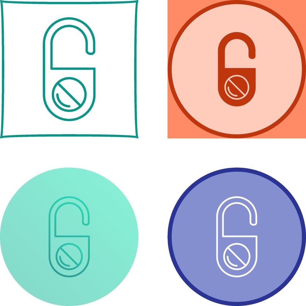 Do Not Disturb Icon Design vector