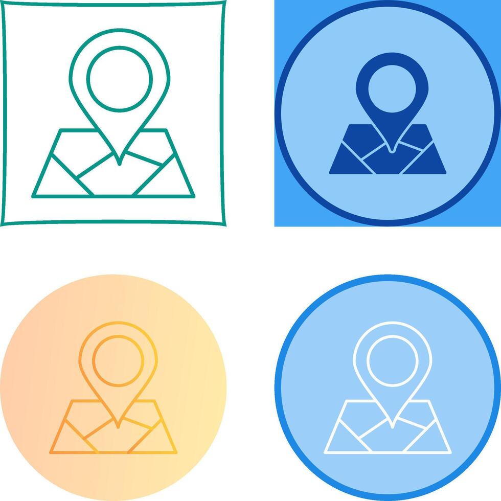 Map Icon Design vector