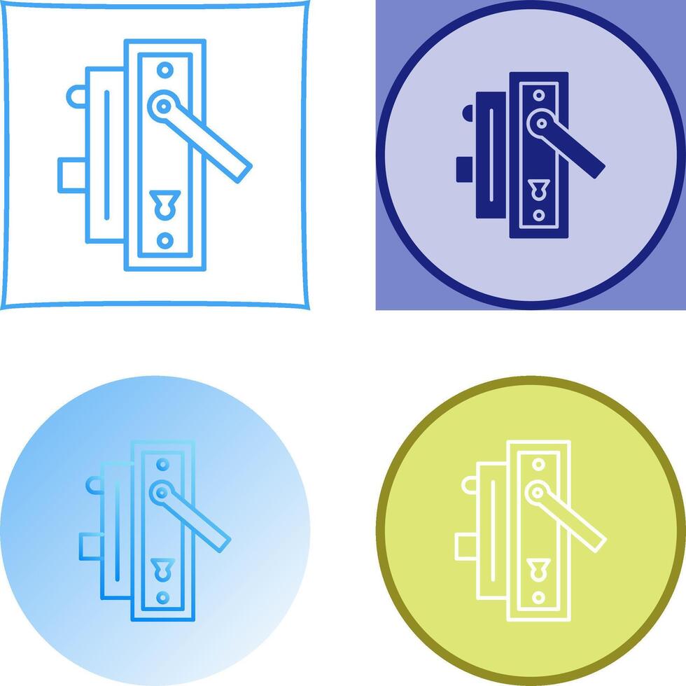 Door Handle Icon Design vector