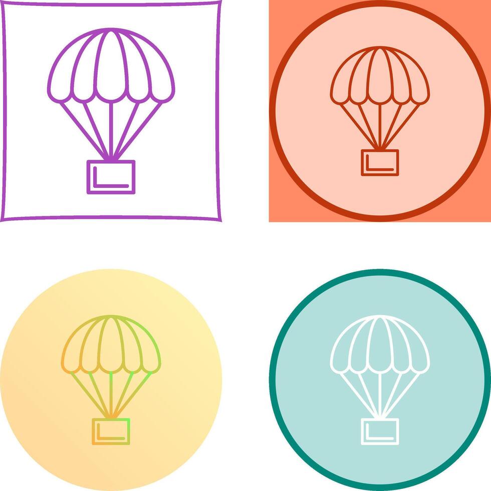 Parachute Icon Design vector