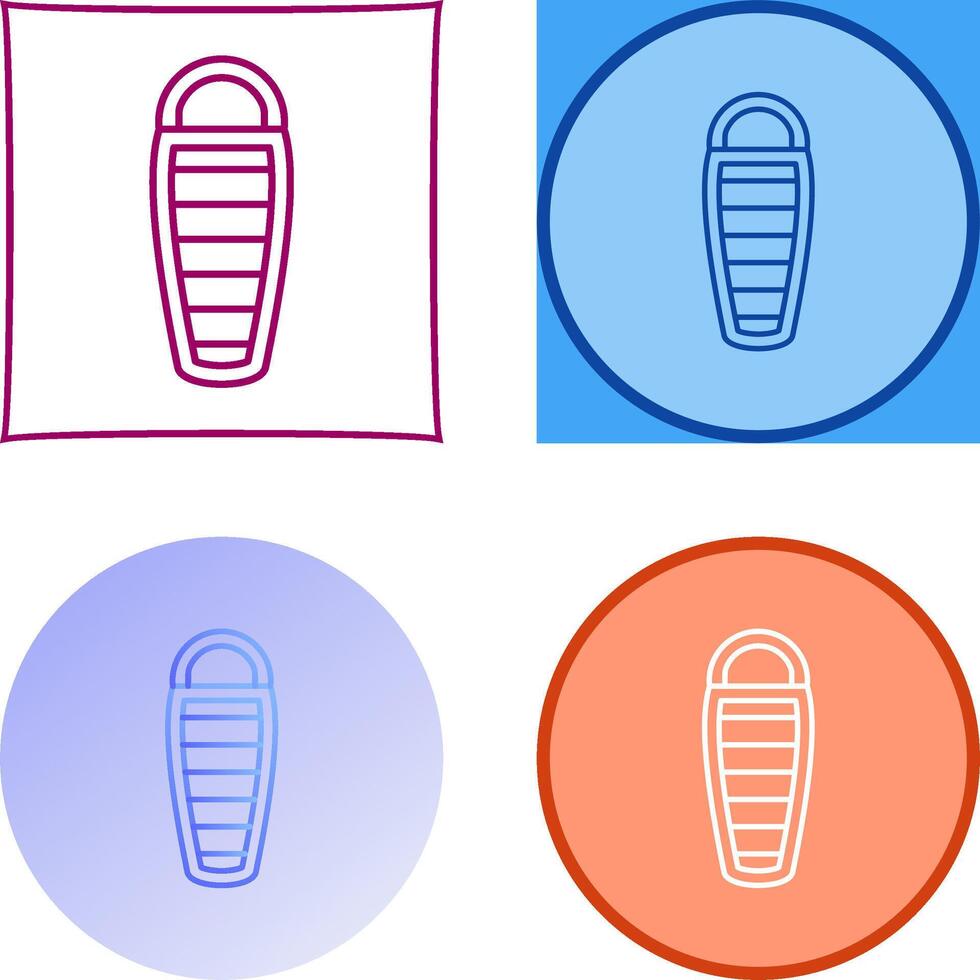 Sleeping Bag Icon Design vector