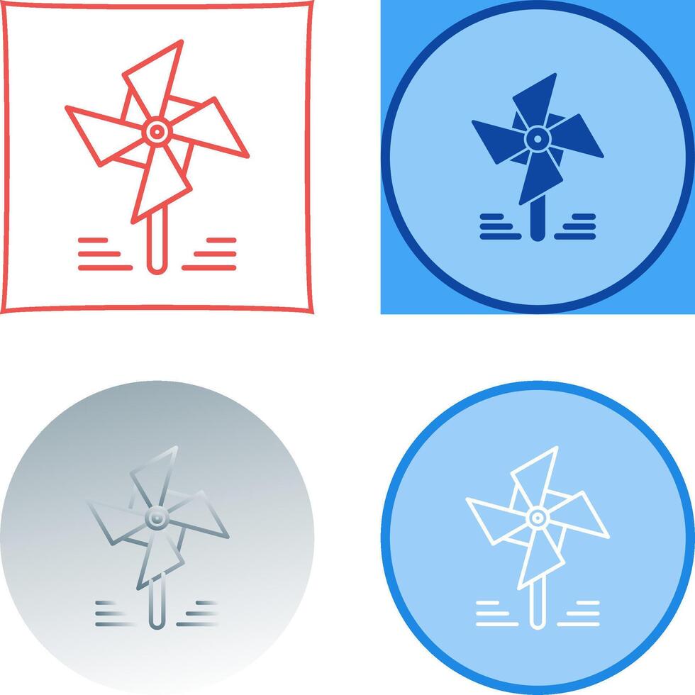 Pinwheel Icon Design vector