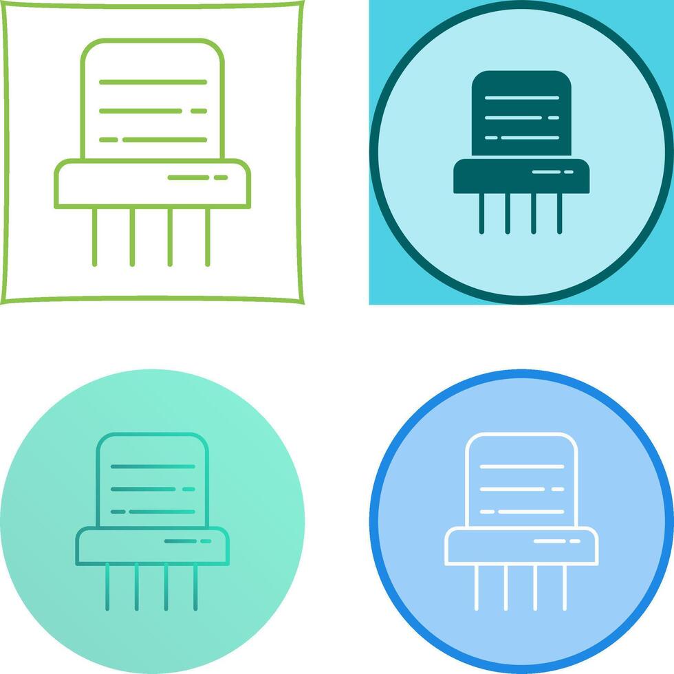 Paper Shredder Icon Design vector