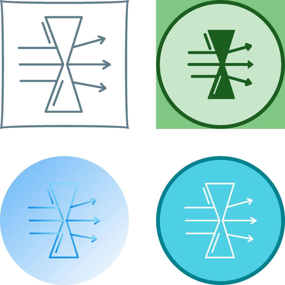 Dispersion Icon Design vector