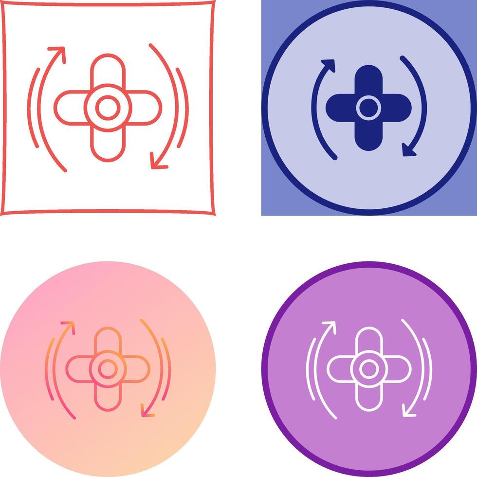 Rotate Icon Design vector