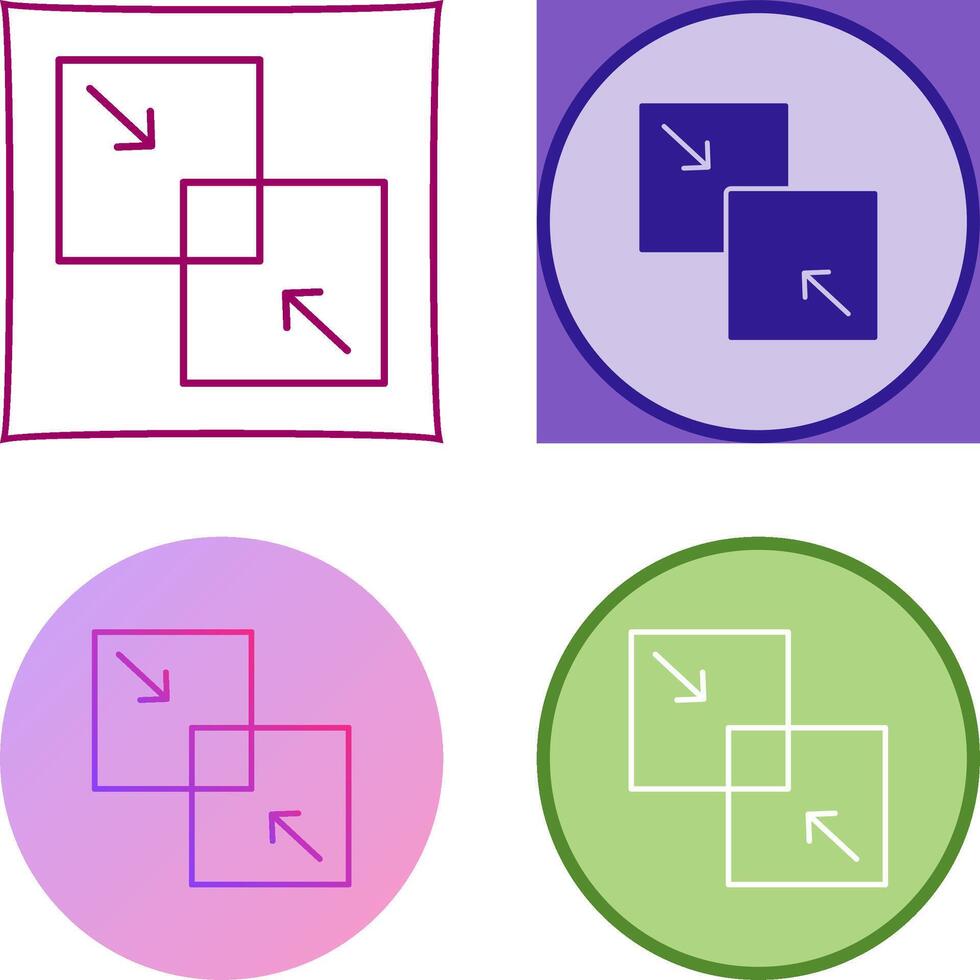 Combine Icon Design vector
