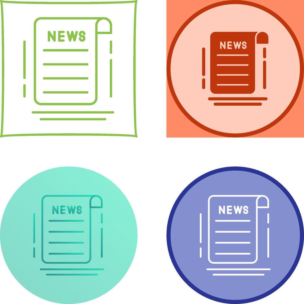 News Icon Design vector
