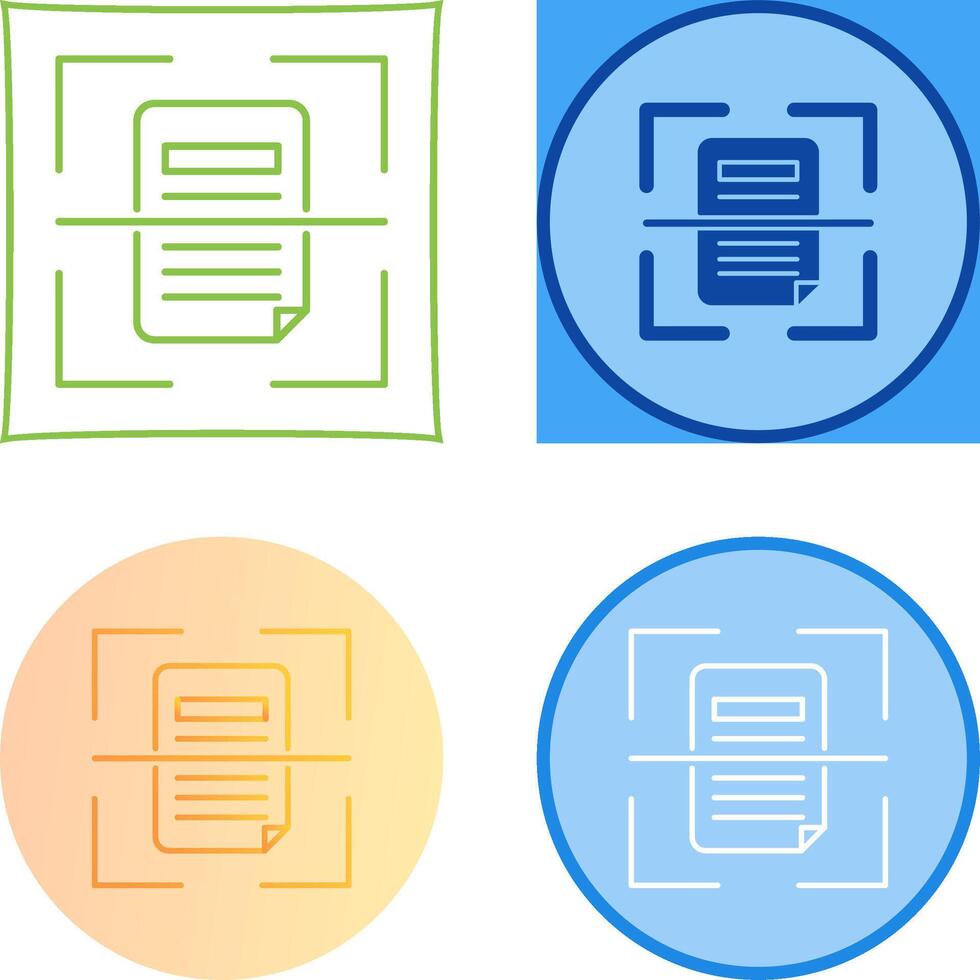 Scan Icon Design vector