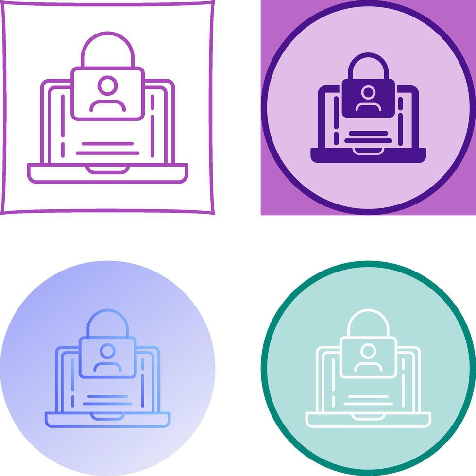 Authentication Icon Design vector