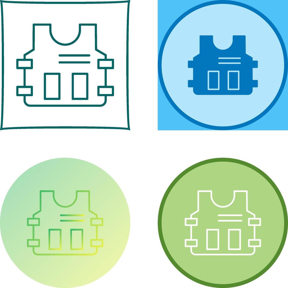 Police Vest Icon Design vector
