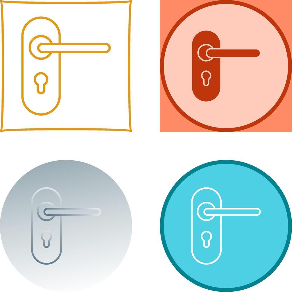 Door Lock Icon Design vector