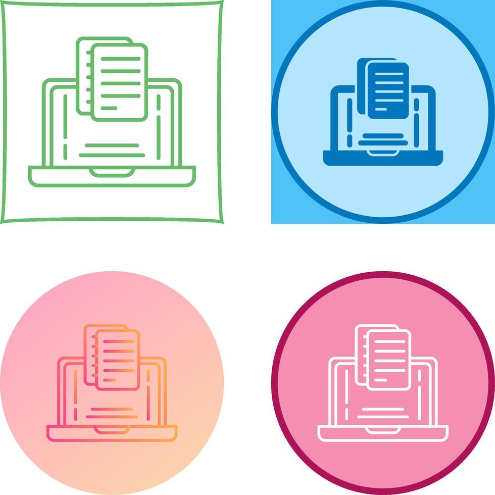 Document Icon Design vector